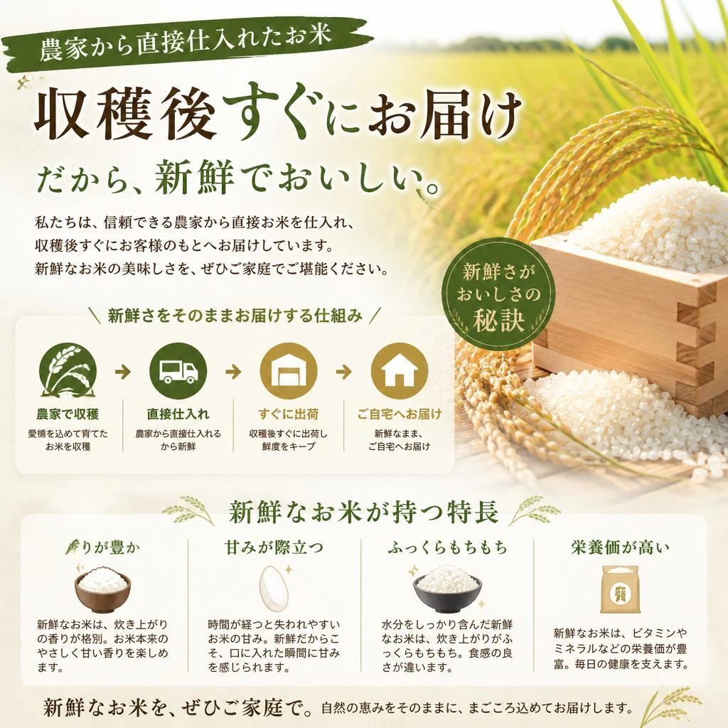 2. 農家直送の新鮮さ