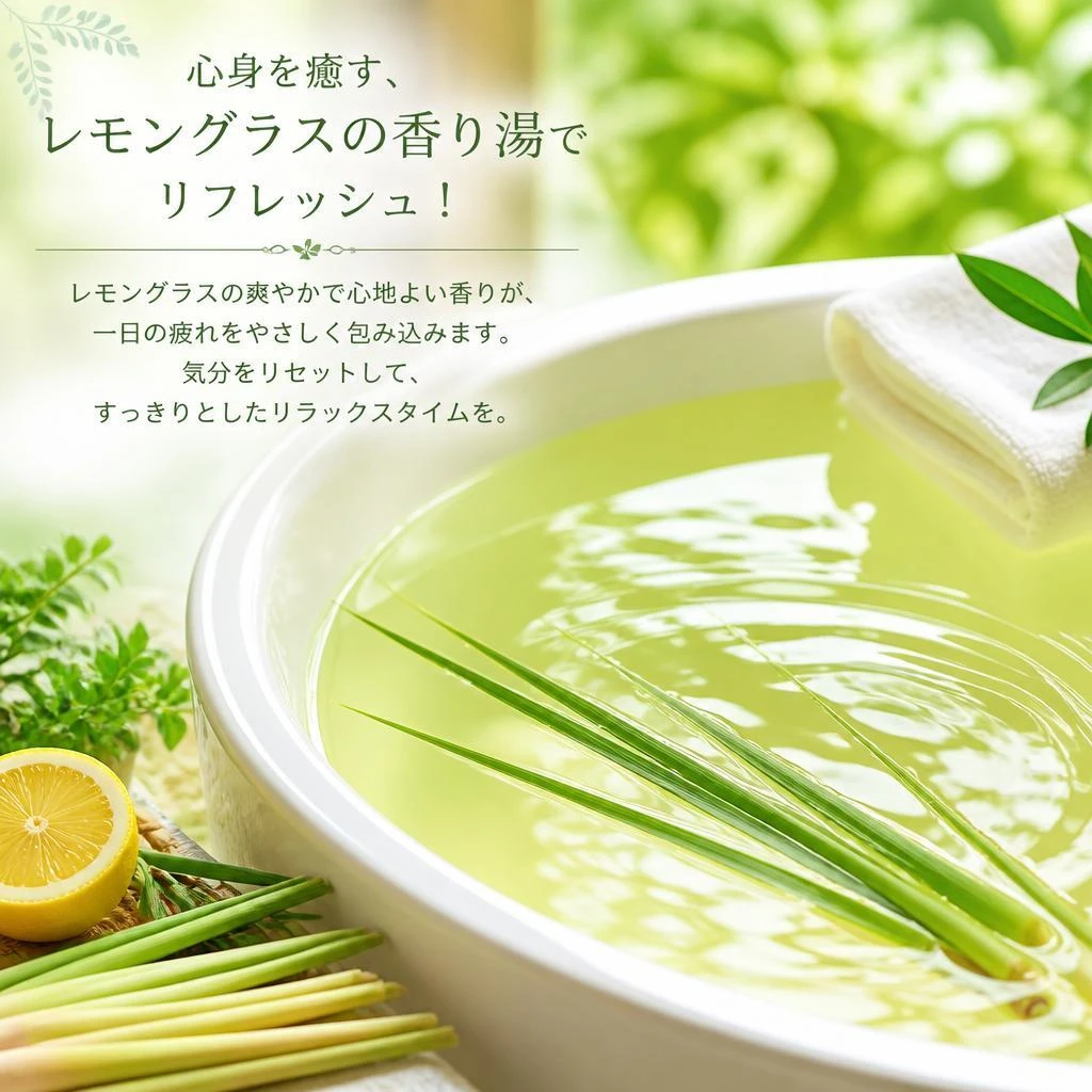 心身を癒す、レモングラスの香り湯でリフレッシュ！
